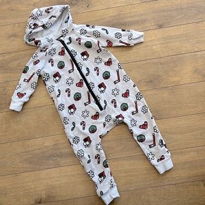 12-18kids christmas onesie pajama